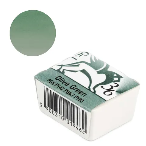 akwarela w kostce olive green nr 36 Renesans