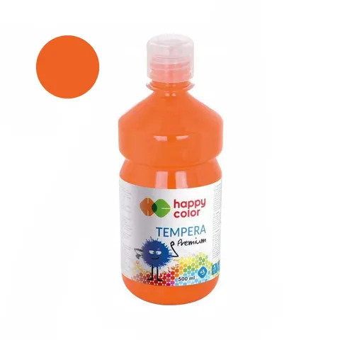 Farba tempera Premium Happy Color 500ml - 42 Pomarańczowy