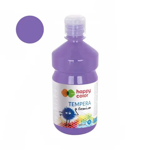 Farba tempera Premium Happy Color 500ml - 62 Lawendowy