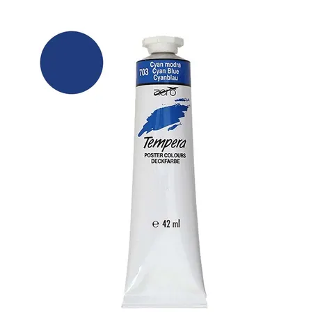 Farba tempera Aero 42ml - 703 Cyan Blue