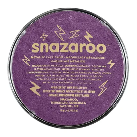 Farba do twarzy Snazaroo metaliczne 18 ml - 881 Electric Purple