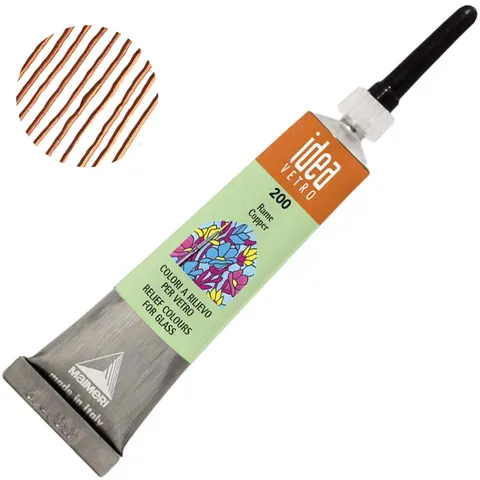 Konturówka do szkła Idea Vetro Relief 20 ml - 200 Copper