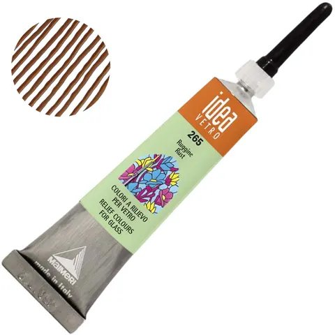 Konturówka do szkła Idea Vetro Relief 20 ml - 265 Rust