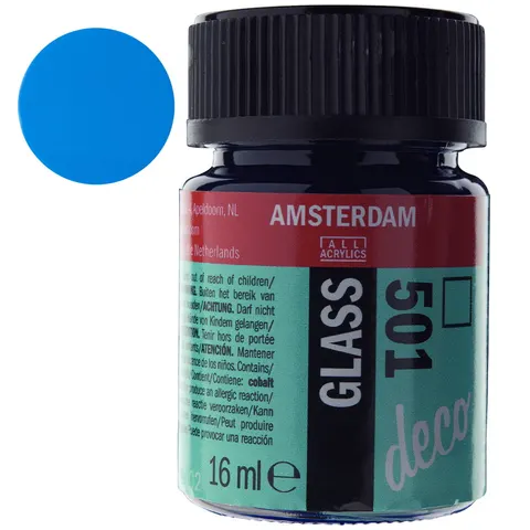 Farba do szkła Amsterdam Glass Deco 16 ml - 501 Light blue