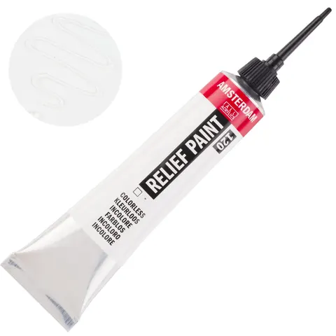 Konturówka Relief Paint Amsterdam 20 ml - 120 Colourless