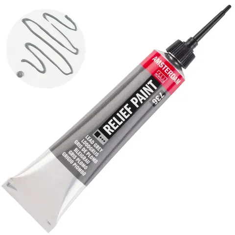 Konturówka Relief Paint Amsterdam 20 ml - 736 Lead Grey