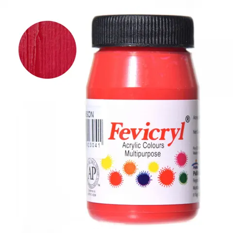 Farba do tkanin Fevicryl 50 ml - 04 Crimson