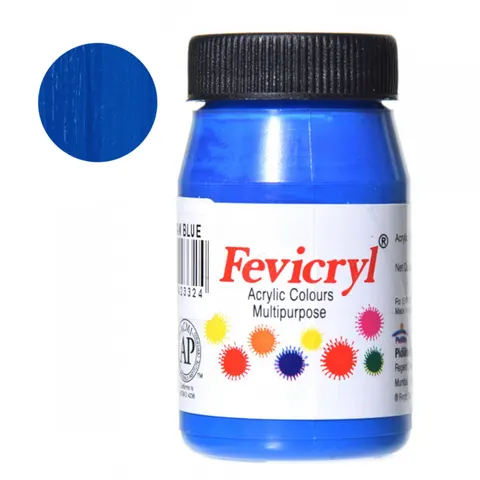 Farba do tkanin Fevicryl 50 ml - 32 Cerulean Blue