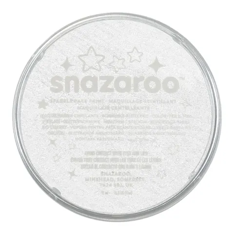 Farba do twarzy Snazaroo 18 ml - 001 Sparkle White (błyszcząca)