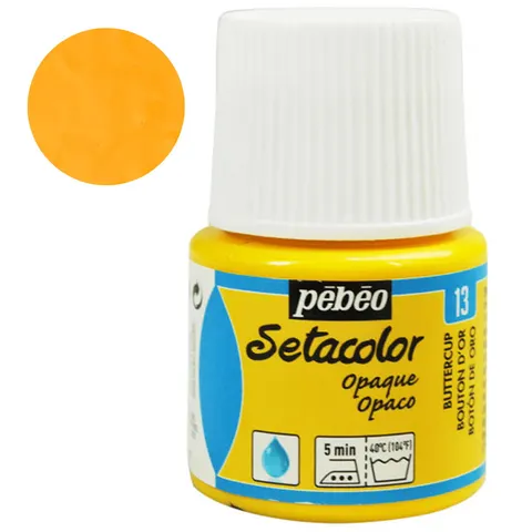 Farba do tkanin Setacolor Opaque Pebeo 45 ml - 13 Buttercup
