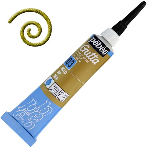 Konturówka do tkanin Gutta Pebeo 20 ml - 03 Złoty