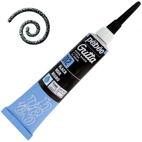 Konturówka do tkanin Gutta Pebeo 20 ml - 12 Czarny