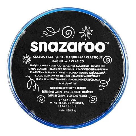 Farba do twarzy Snazaroo 18 ml - 111 Black