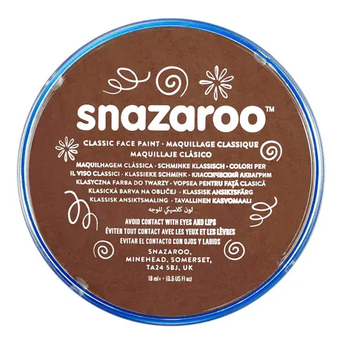 Farba do twarzy Snazaroo 18 ml - 988 Light Brown