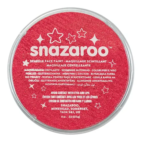 Farba do twarzy Snazaroo 18 ml - 550 Sparkle Red (błyszcząca)