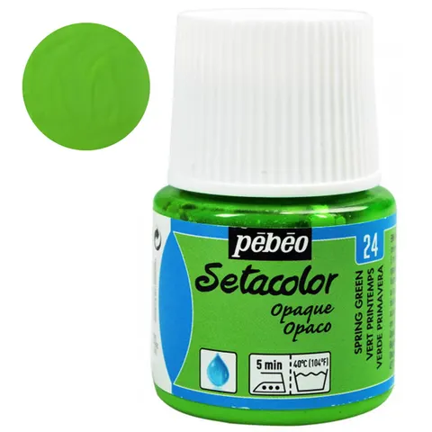 Farba do tkanin Setacolor Opaque Pebeo 45 ml - 24 Spring green