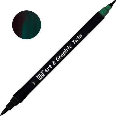 Pisak ZIG Art & Graphic Twin Kuretake - 038 Marine Green