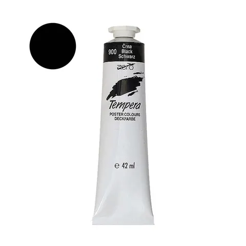 Farba tempera Aero 42ml - 900 Black