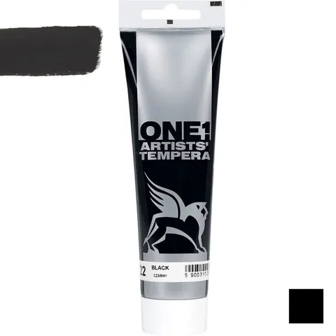 Farba tempera One Renesans 100 ml - 22 Czarny
