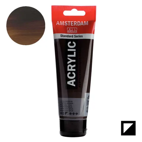 Farba akrylowa Amsterdam Acrylic 120 ml - 403 Vandyke brown