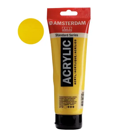 Farba akrylowa Amsterdam Acrylic 250 ml - 272 Transparent yellow medium