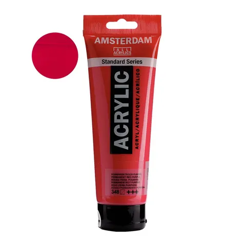 Farba akrylowa Amsterdam Acrylic 250 ml - 348 Permanent red purple
