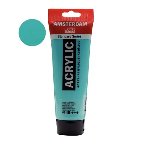 Farba akrylowa Amsterdam Acrylic 250 ml - 661 Turquoise green