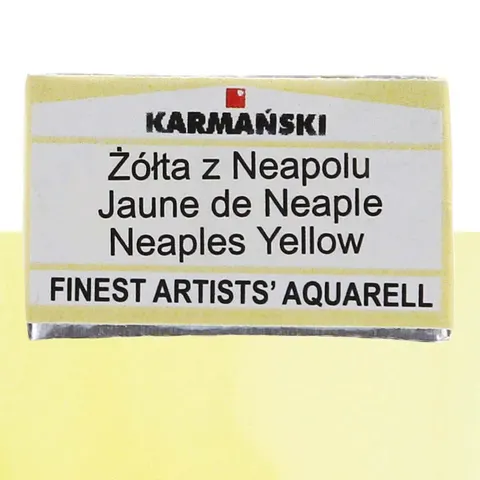 Farba akwarelowa Karmański kostka S1 - 337 Żółta z Neapolu