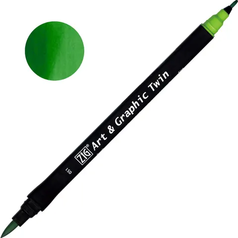 Pisak ZIG Art & Graphic Twin Kuretake - 051 May Green