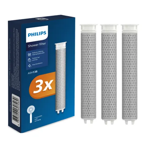 Philips ASH138 3 wkłady do filtra prysznicowego Philips ASH1516CH