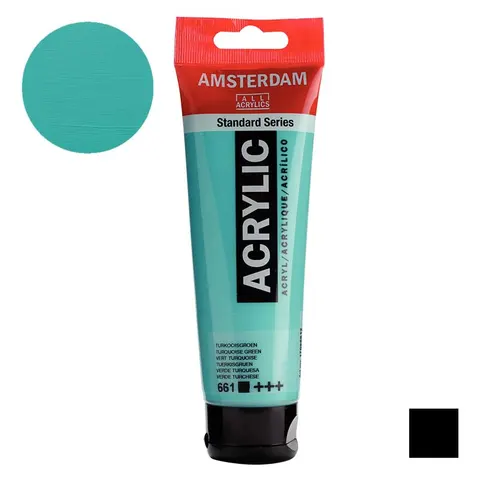 Farba akrylowa Amsterdam Acrylic 120 ml - 661 Turquoise green