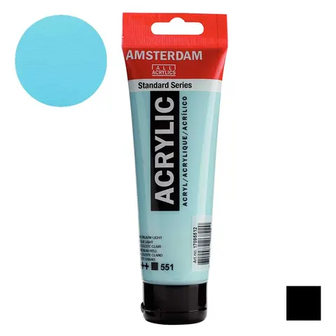 Farba akrylowa Amsterdam Acrylic 120 ml - 551 Sky blue light
