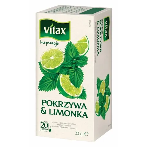 Vitax Herbata pokrzywa limonka 20 tb insp.
