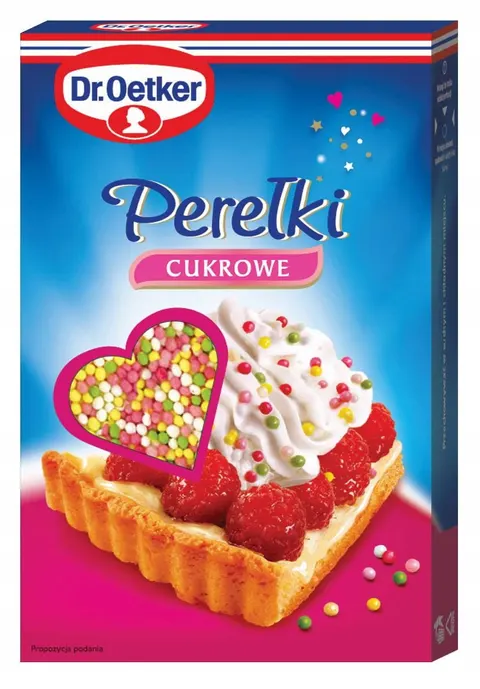 Dr.Oetker Dekoracje cukrowe Perełki cukrowe 80 g