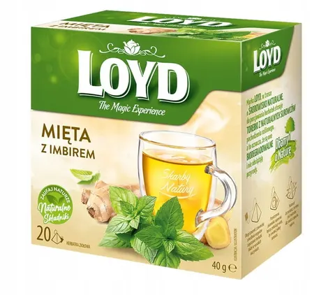 LOYD Herbata ziołowa Mięta Imbir 20 Torebek