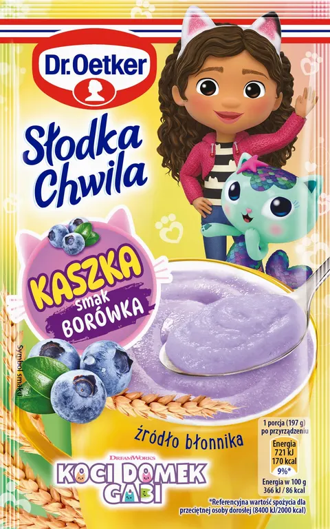 Dr.Oetker Kaszka manna słodka chwila Gabi Borówka 47 g