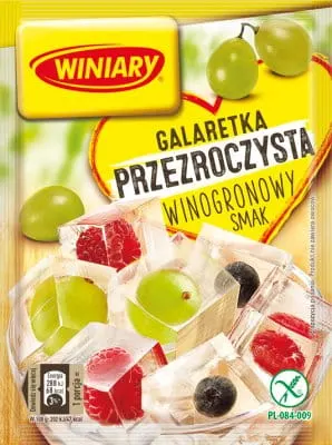Winiary Galaretka przezroczysta Winogronowa 71 g smak winogronowy