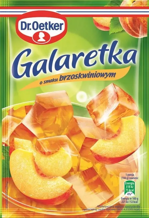 Dr.Oetker Galaretka Brzoskwiniowa 72 g smak brzoskwiniowy