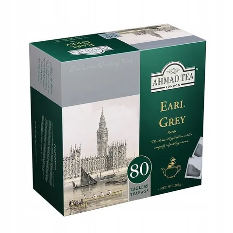 Herbata Ahmad Earl Grey Tea 80 torebek - czarna z bergamotką