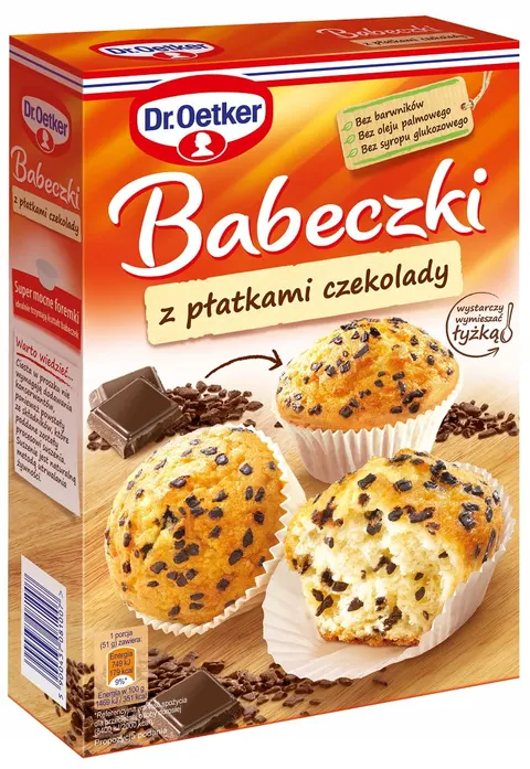 Dr.Oetker Babeczki z płatkami czekolady 300 g