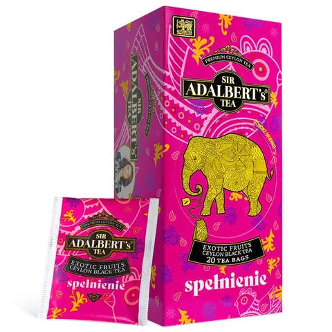 Sir Adalbert's Herbata czarna Spełnienie Exotic Fruits Black Tea 20 torebek