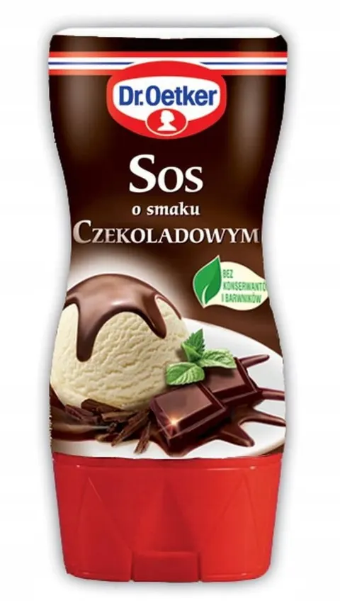 Dr.Oetker Sos o smaku czekoladowym 200 g do lodów deserów