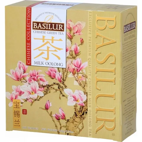 BASILUR Milk Oolong Chinese Collection zielona herbata 100 saszetek 150g
