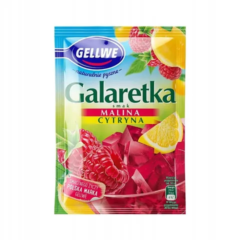 Gellwe Galaretka o smaku cytryna-malina 72 g