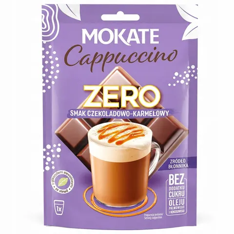 Napój Kawowy Kawa Cappuccino Mokate Czekolada Karmel 20g Bez Dodatku Cukru