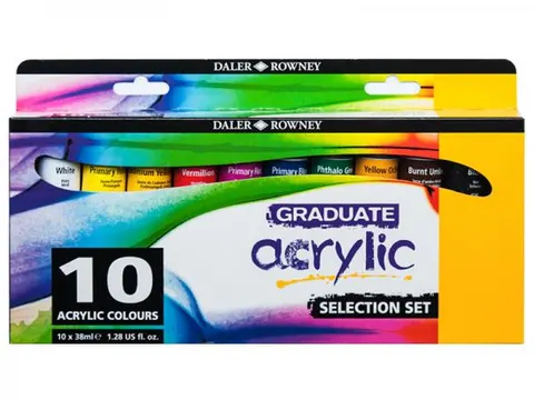 Zestaw farb akrylowych Graduate Acrylic 10x38 ml