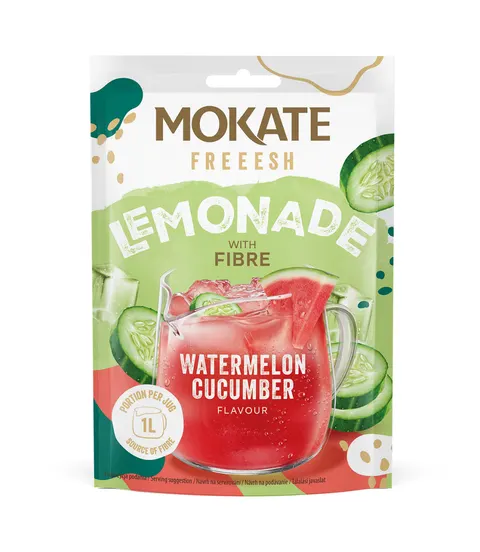 Napój Owocowy Naturalna Lemoniada Mokate Arbuz Ogórek Błonnik Lemonade 40g