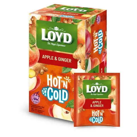 LOYD Hot'n & Cold herbata ekspresowa JABŁKO IMBIR 15 torebek