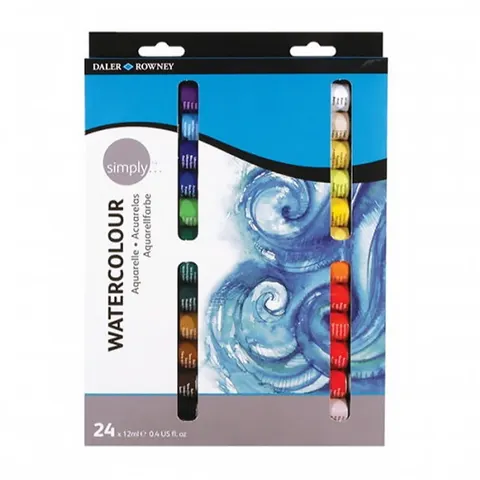 Zestaw farb akwarelowych Daler Rowney Simply 24x12ml