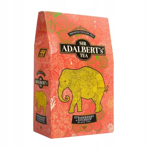 Sir Adalbert's Herbata liściasta STRAWBERRY SOURSOP 80 g